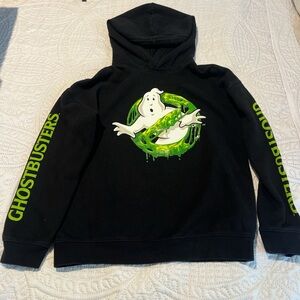 Ghostbusters Black Hoodie with Green Logo